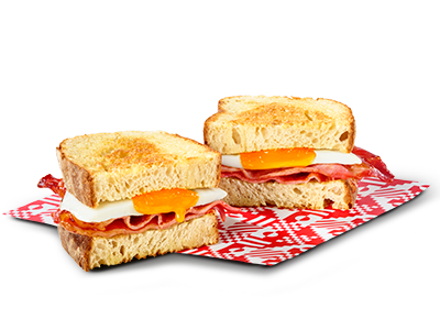 Bacon and egg toasted sandwich
