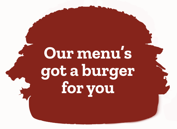 our menu got a burger for you