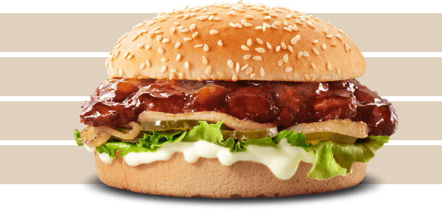 Chutney rib burger