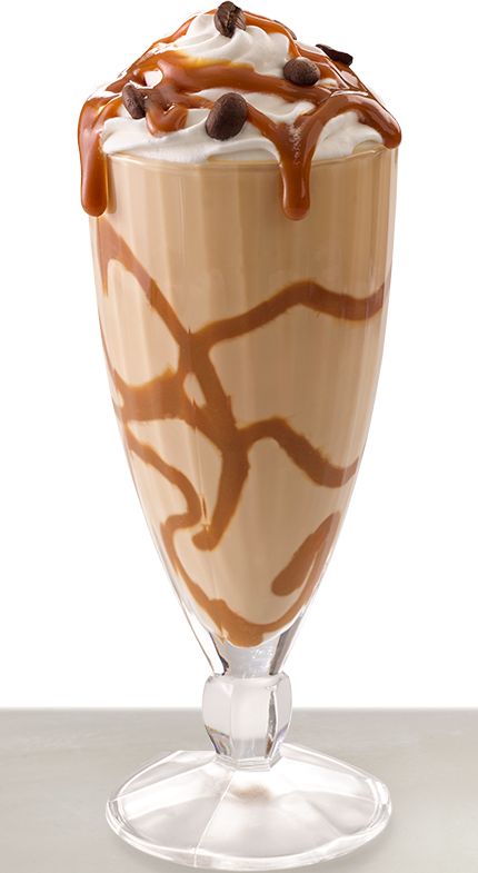 Gourmet toffee mocha milkshake