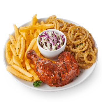 Quarter chicken and chips