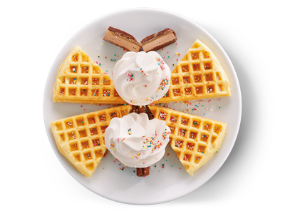 Kids' Waffle with golden syrup
