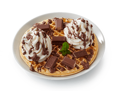 Kit Kat Waffle with ice cream