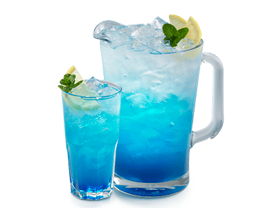 Blue Lagoon Crush Mocktail Drink