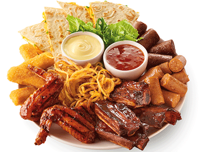 Bits and bites sharing platter