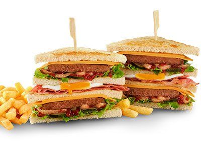 Fully Loaded Dagwood with chips