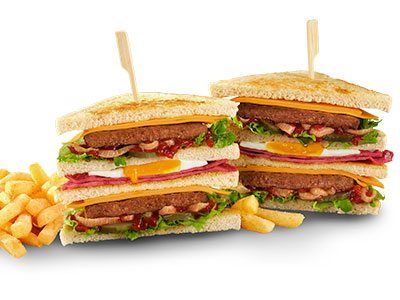 Fully Loaded Dagwood with chips