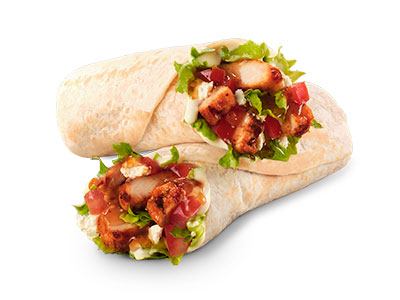 Sweet chilli chicken wrap