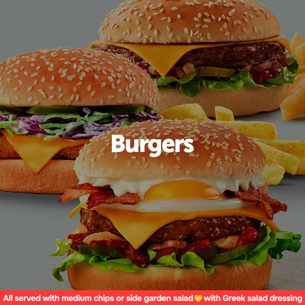 Burgers Menu Header Image