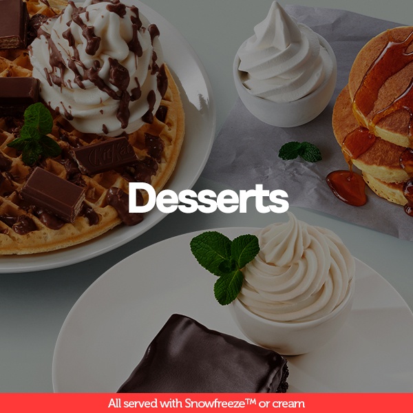 Delicious Desserts Menu Header Image