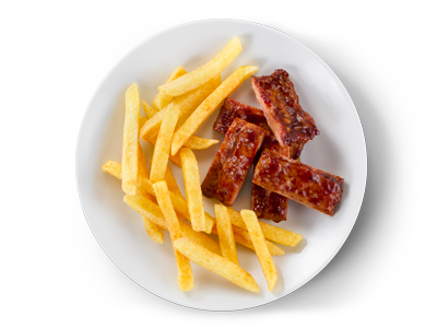 Rib Patty & Chips Combo