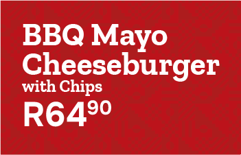 Beef burger with chips