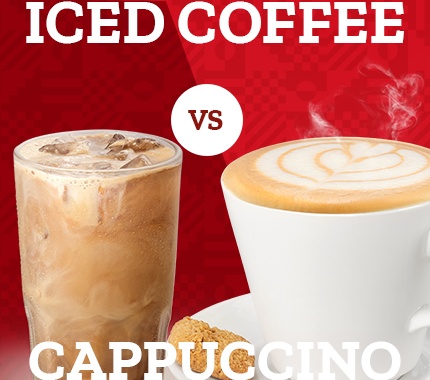 Iced coffee vs cappuccino