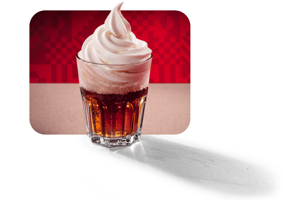 Coke soda float
