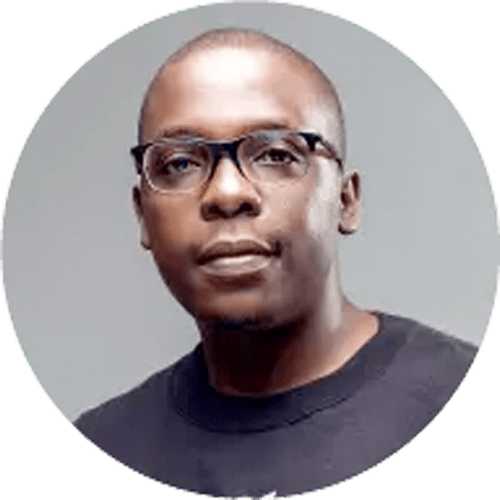 A side shot of Ndumiso Nyomi, illustrator of How the Owl Got Its Sound