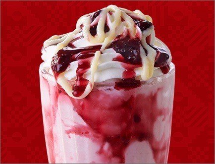 White Choc Mixed Berry Gourmet Milkshake
