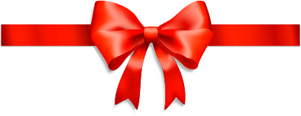 Red gift bow