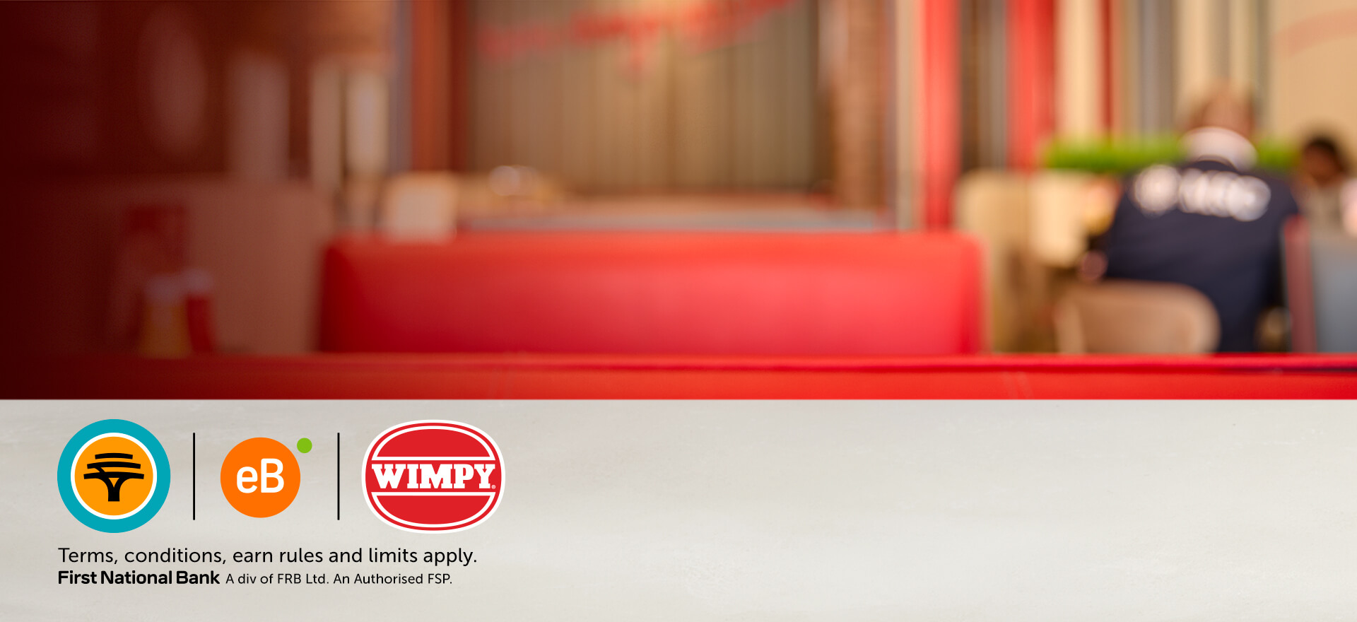 Background design image with FNB eBucks and Wimpy logos visible