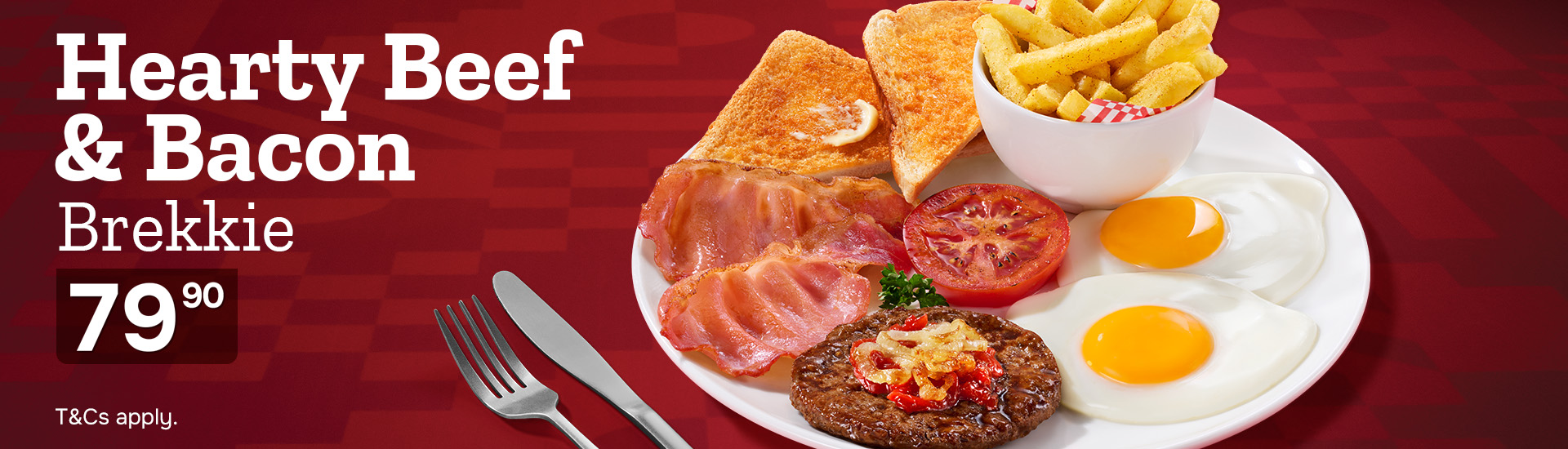 Hearty Beef and Bacon Brekkie